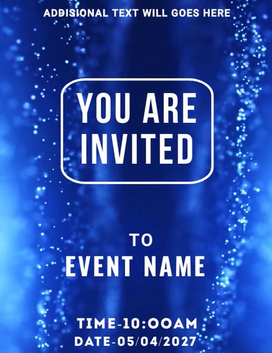 You are invited Template PosterMyWall