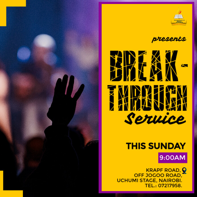 invite to church template Instagram Post
