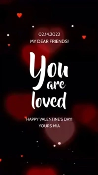 You are loved video Digital Display (9:16) template
