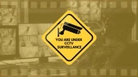 YOU ARE UNDER CCTV SURVEILLANCE Digital Display (16:9) template