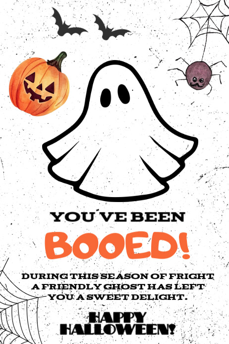 You Have Been Booed Printable Template | PosterMyWall