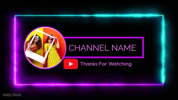 You Tube Channel Vlog Intro  Thumbnail YouTube 缩略图 template