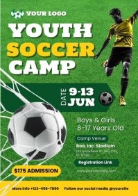 Youith Soccer Camp A5 template