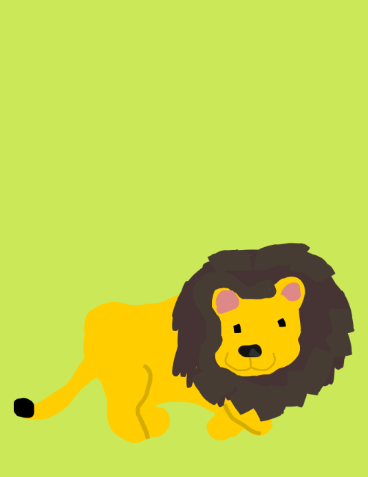 Young Lion Flyer (US Letter) template