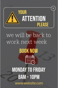 Attention Please Template | PosterMyWall