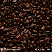 Your Daily Coffee breakfast menu insta video Quadrat (1:1) template