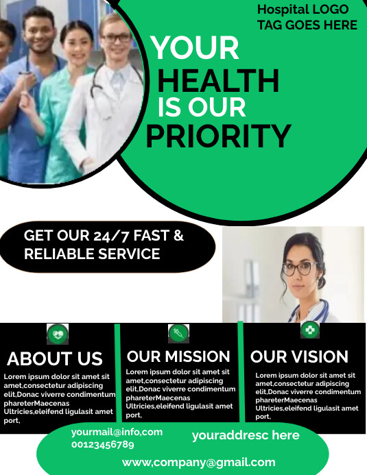 Modèle your health flyer ad | PosterMyWall