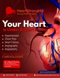 Your Heart is in our Hands Flyer (US Letter) template