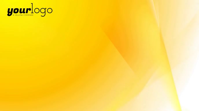 Your Logo Yellow conference zoom background งานนำเสนอ Presentation (16:9) template