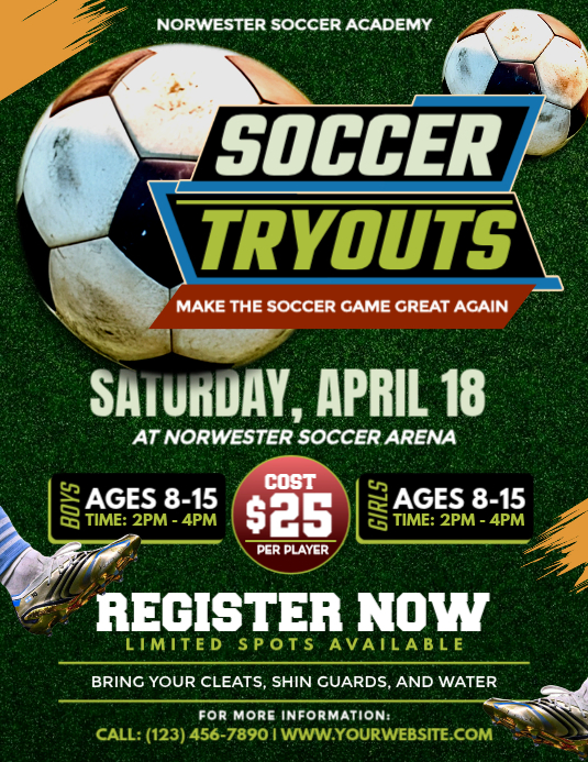 Copy of Your Soccer Journey Starts Here | PosterMyWall