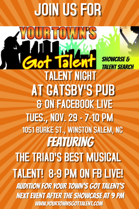 Your Town S Got Talent Template Postermywall