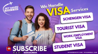 Your Visa Services Made Easy YouTube Thumbnail template