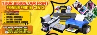 Your Vision Our Print Premium Printing Service Facebook Cover Photo template