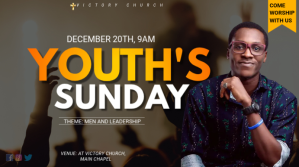 Youth's sunday flyer template design Presentation (16:9)