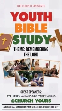 Youth Bible Study Instagram Story template