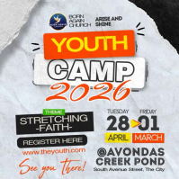 Youth Camp 2026 Instagram Post template