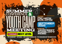 Black Youth Camp and Conference A4 Template