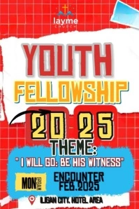 Youth Camp Fellowship Affiche template