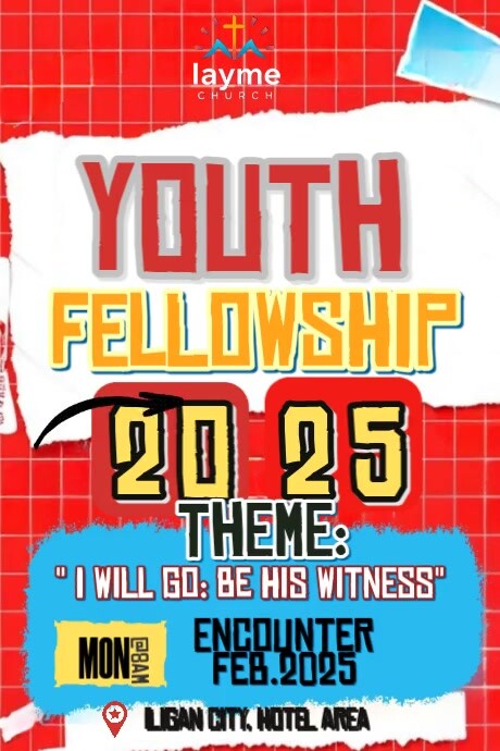 Youth Camp Fellowship Cartaz template