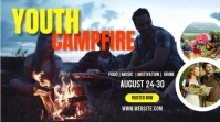 Youth campfire banner ad Digital Display (16:9) template