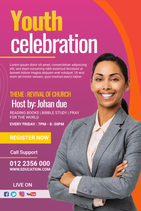 youth celebration Banner 4X6 Template PosterMyWall youth celebration Banner 4X6 Template PosterMyWall