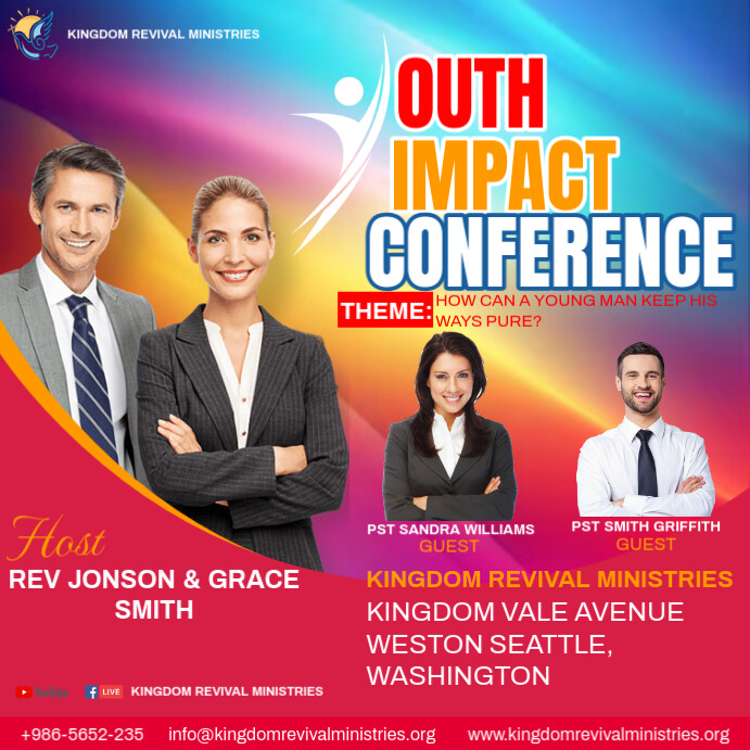 Youth conference ad Template | PosterMyWall