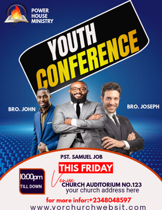 YOUTH CONFERENCE Pamflet (VSA Brief) template