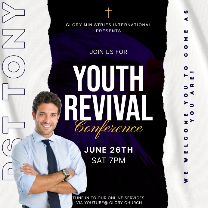 YOUTH CONFERENCE Instagram 帖子 template