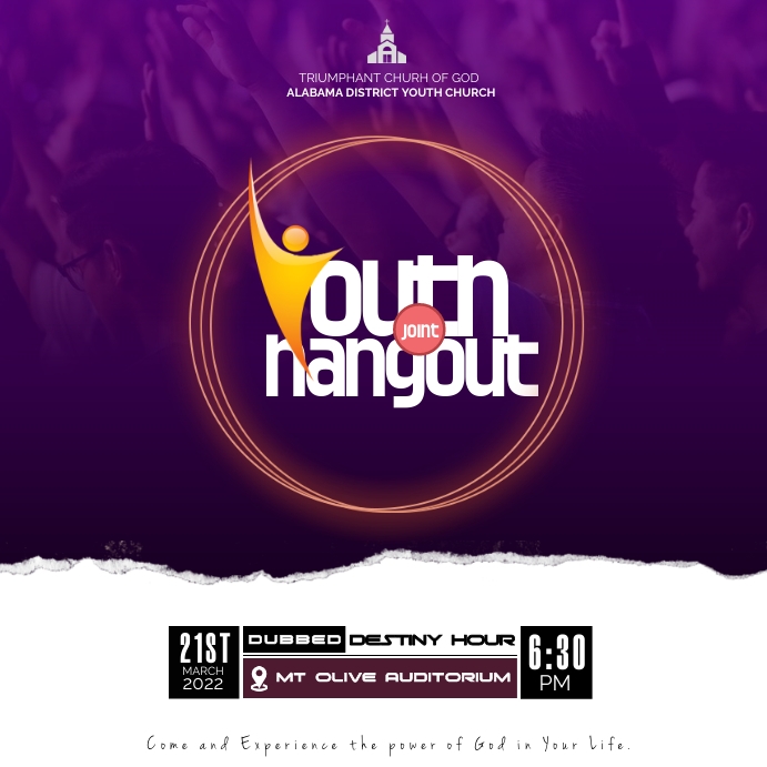 YOUTH CONFERENCE FLYER Post Instagram template