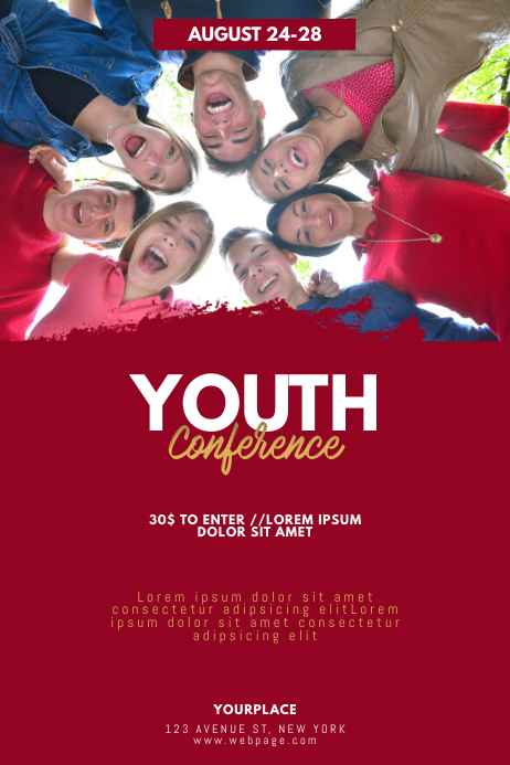 youth conference flyer template postermywall youth conference flyer templates