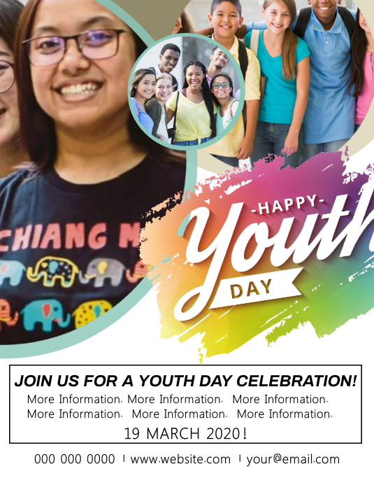 Youth Day Celebration Event Flyer Template Postermywall Youth Day Celebration Event Flyer Template Postermywall