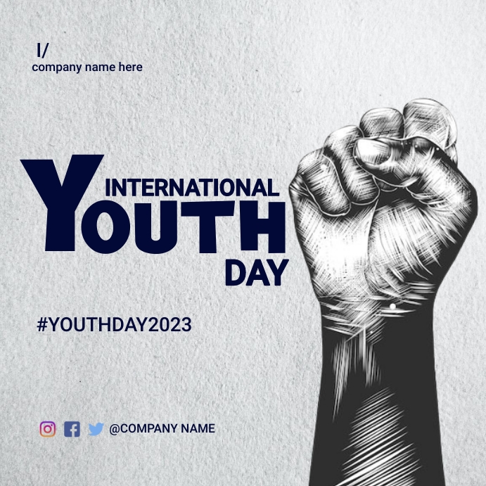 Youth Write Design youth day Template | PosterMyWall