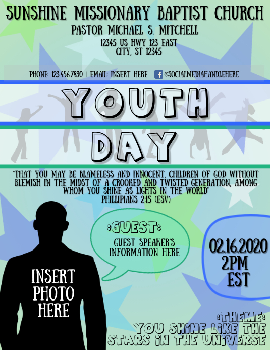 Youth Day Flyer Template PosterMyWall