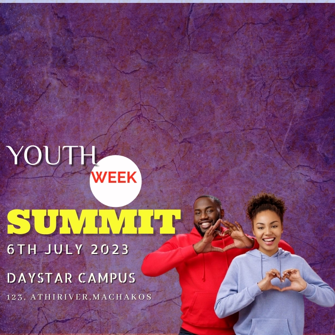 Youth event flyer template postermywall
