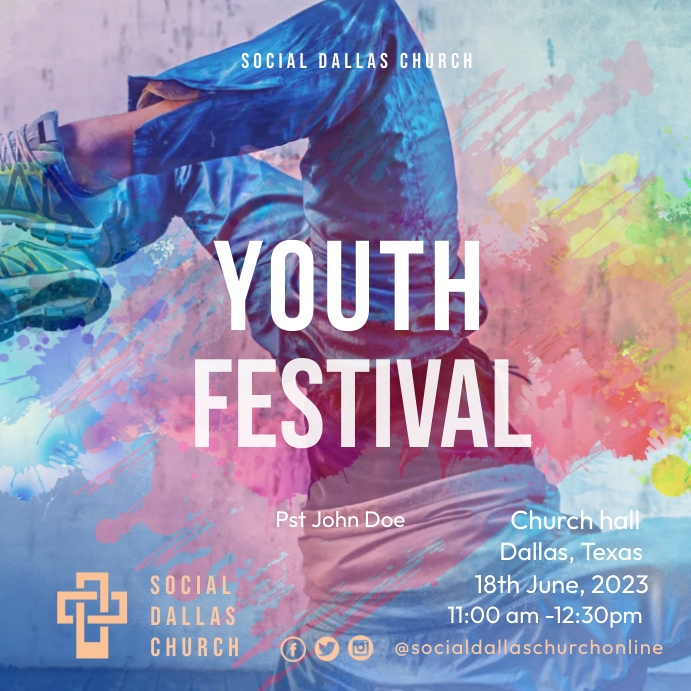 Youth Rally Design Youth Banner Design