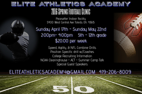 1 100 Flag Football Customizable Design Templates Postermywall