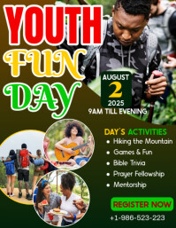 Youth Fun Day Ad Flyer Volantino (US Letter) template