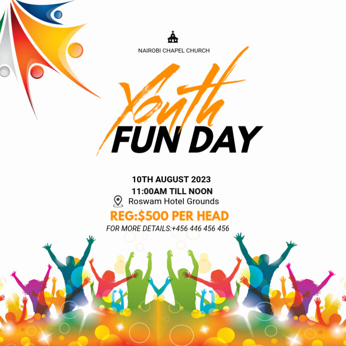 youth fun day flyer template | PosterMyWall