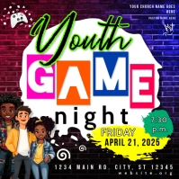 Youth Game Night Publicación de Instagram template