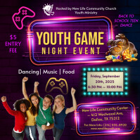 Youth Game Night Message Instagram template