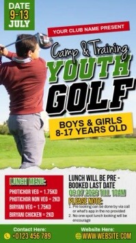 Youth Golf Camp Instagram-reel template