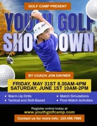 Youth Golf Showdown Рекламная листовка (US Letter) template