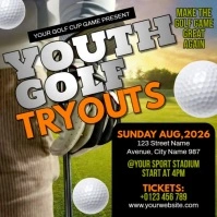 Youth Golf Tryout Instagram Post template