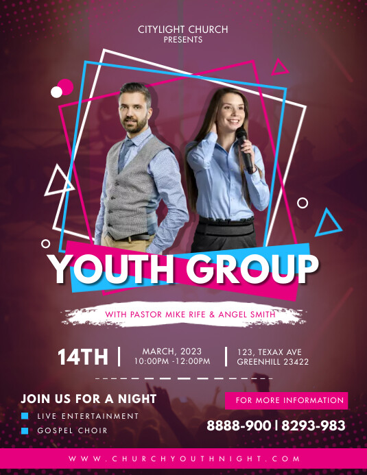 Youth Group Church Flyer Template | PosterMyWall