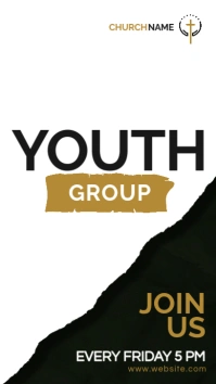 youth group instagram story and whatsapp stat template