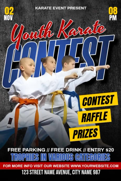 Copy of Youth Karate Competition | PosterMyWall