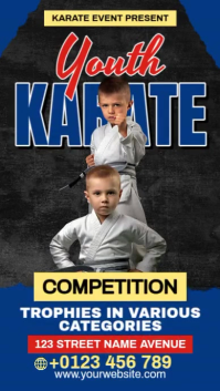 Youth Karate Contest Instagram Reel template