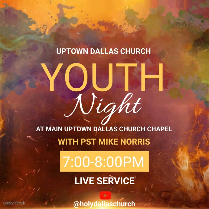 Youth night Instagram Post template