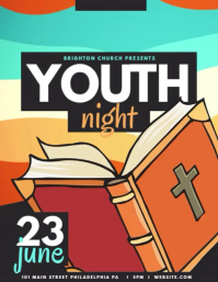 Black Youth Night Event Flyer Template