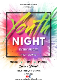 YOUTH NIGHT A3 template